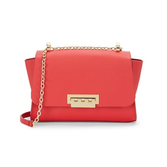 NWT ZAC Zac Posen Eartha mini chain strap red leather shoulder handbag - Picture 1 of 8